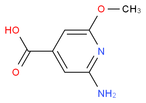 2-amino-6-methoxyisonicotinic acid_Molecular_structure_CAS_1060806-74-7)