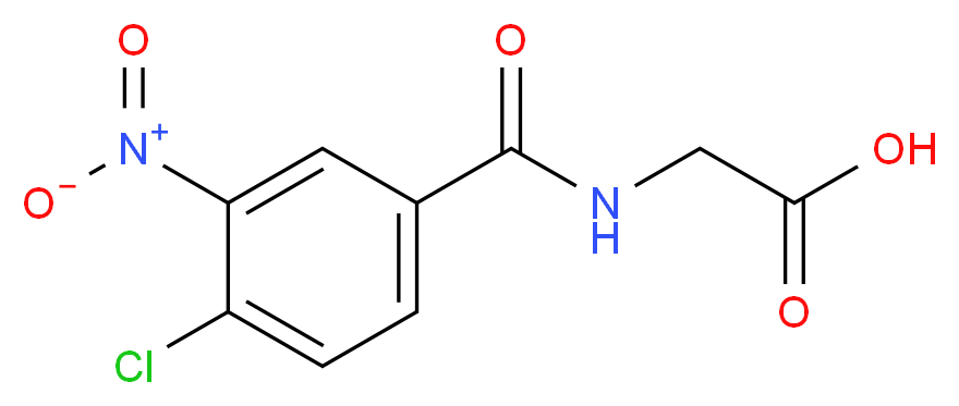 (4-Chloro-3-nitro-benzoylamino)-acetic acid_Molecular_structure_CAS_)
