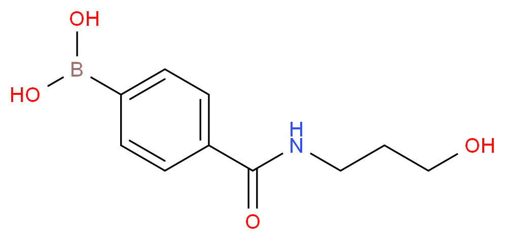 4-[(3-Hydroxypropyl)carbamoyl]benzeneboronic acid 97%_Molecular_structure_CAS_913835-29-7)
