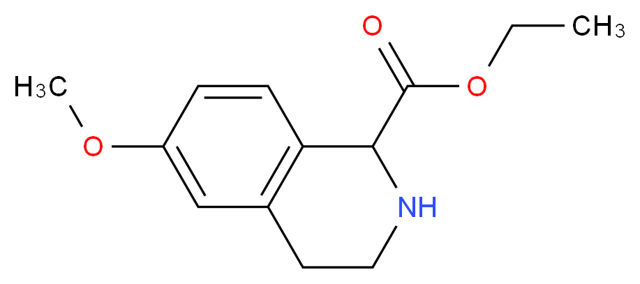 ETHYL 6-METHOXY-1,2,3,4-TETRAHYDRO-ISOQUINOLINE-1-CARBOXYLATE_Molecular_structure_CAS_)