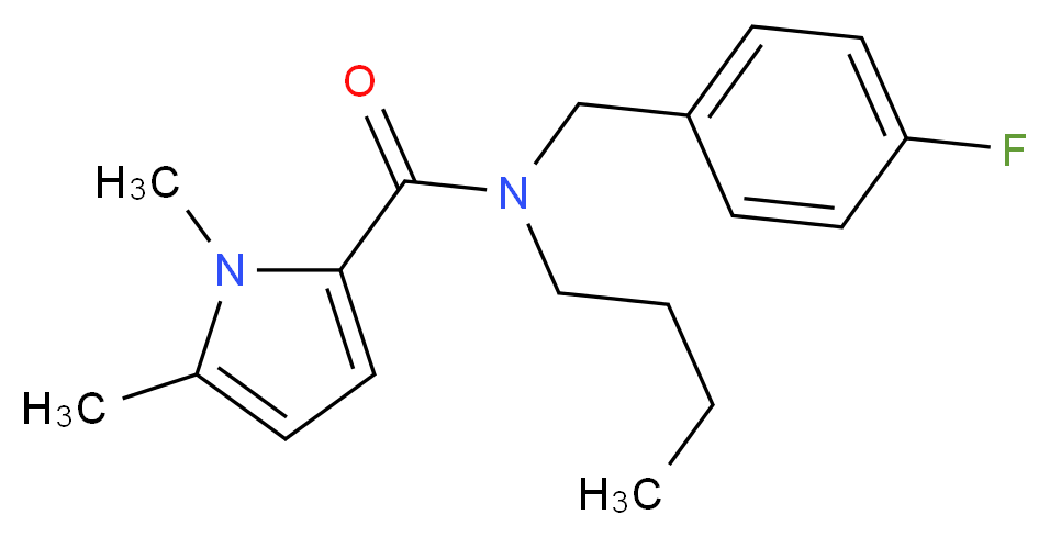 N-butyl-N-(4-fluorobenzyl)-1,5-dimethyl-1H-pyrrole-2-carboxamide_Molecular_structure_CAS_)