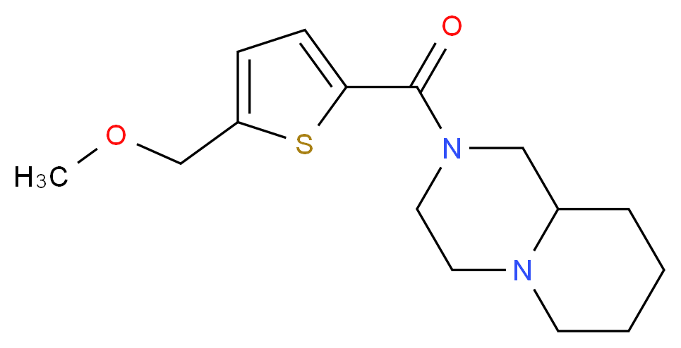 2-{[5-(methoxymethyl)-2-thienyl]carbonyl}octahydro-2H-pyrido[1,2-a]pyrazine_Molecular_structure_CAS_)