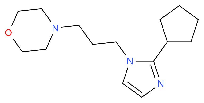 4-[3-(2-cyclopentyl-1H-imidazol-1-yl)propyl]morpholine_Molecular_structure_CAS_)