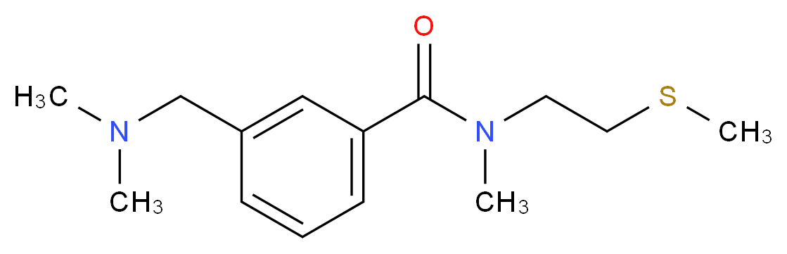 3-[(dimethylamino)methyl]-N-methyl-N-[2-(methylthio)ethyl]benzamide_Molecular_structure_CAS_)