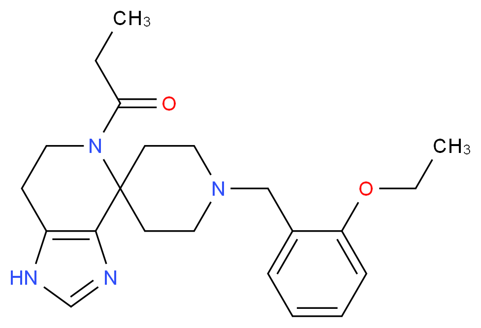 1'-(2-ethoxybenzyl)-5-propionyl-1,5,6,7-tetrahydrospiro[imidazo[4,5-c]pyridine-4,4'-piperidine]_Molecular_structure_CAS_)