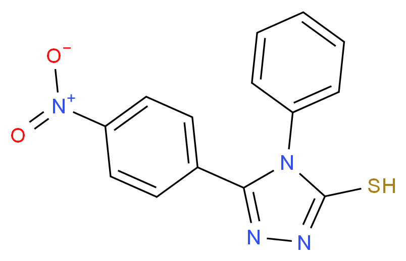 5-(4-nitrophenyl)-4-phenyl-4H-1,2,4-triazole-3-thiol_Molecular_structure_CAS_)