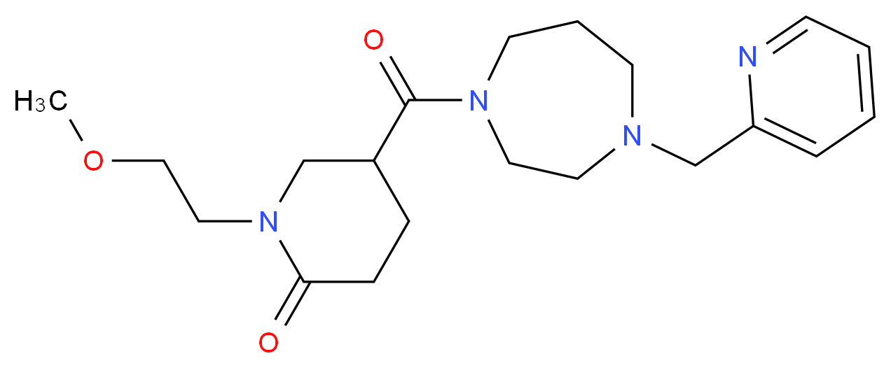 1-(2-methoxyethyl)-5-{[4-(2-pyridinylmethyl)-1,4-diazepan-1-yl]carbonyl}-2-piperidinone_Molecular_structure_CAS_)