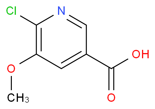 6-Chloro-5-methoxynicotinic acid_Molecular_structure_CAS_915107-39-0)