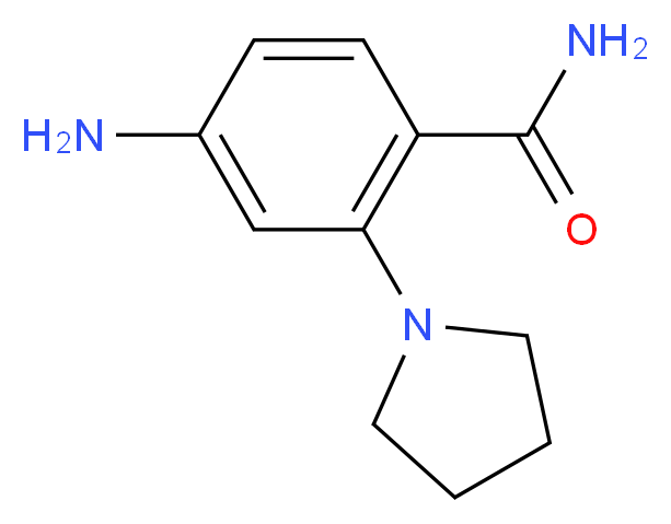 4-amino-2-(1-pyrrolidinyl)benzamide_Molecular_structure_CAS_878620-22-5)