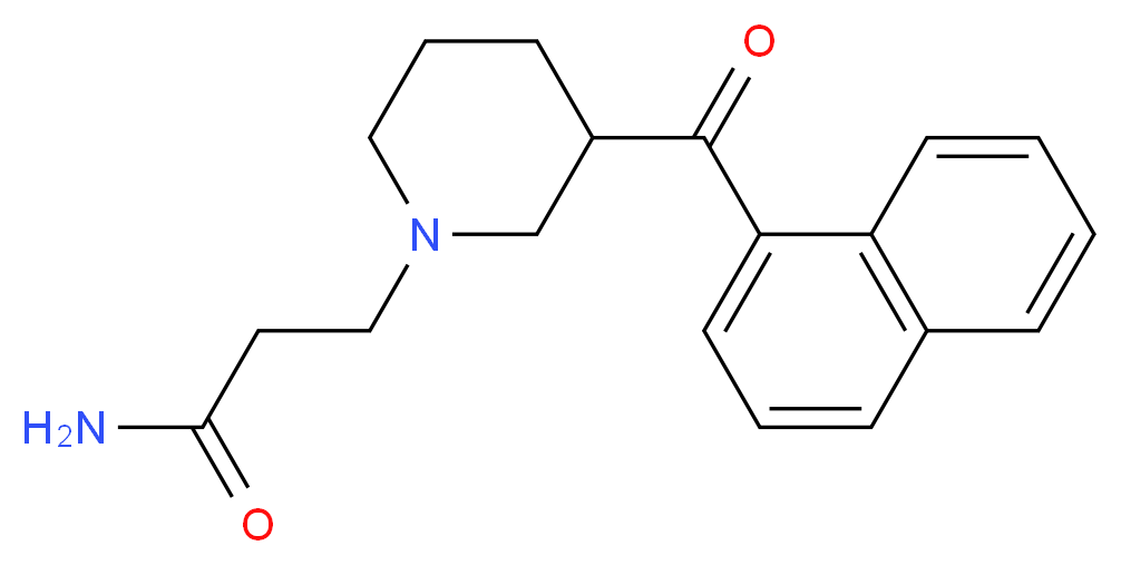 3-[3-(1-naphthoyl)piperidin-1-yl]propanamide_Molecular_structure_CAS_)