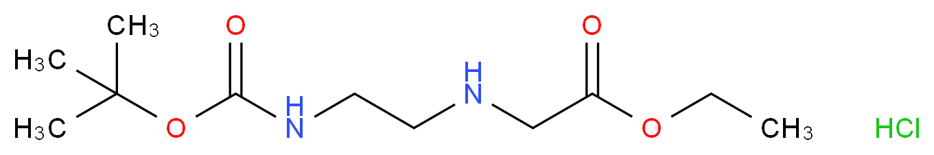 (2-tert-Butoxycarbonylamino-ethylamino)-acetic acid ethyl ester hydrochloride_Molecular_structure_CAS_347890-34-0)