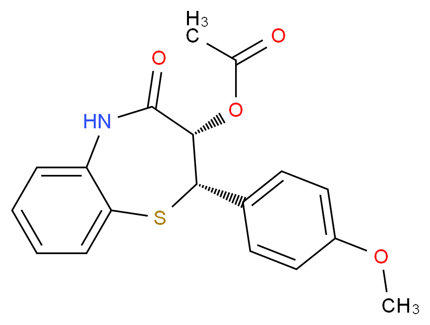 (2S)-cis-3-(Acetyloxy)-2,3-dihydro-2-(4-methoxyphenyl)-1,5-benzothiazepin-4(5H)-one_Molecular_structure_CAS_87447-47-0)