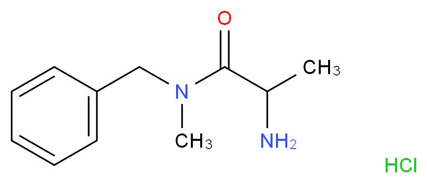 2-Amino-N-benzyl-N-methylpropanamide hydrochloride_Molecular_structure_CAS_)