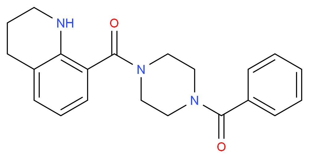 8-[(4-benzoylpiperazin-1-yl)carbonyl]-1,2,3,4-tetrahydroquinoline_Molecular_structure_CAS_)