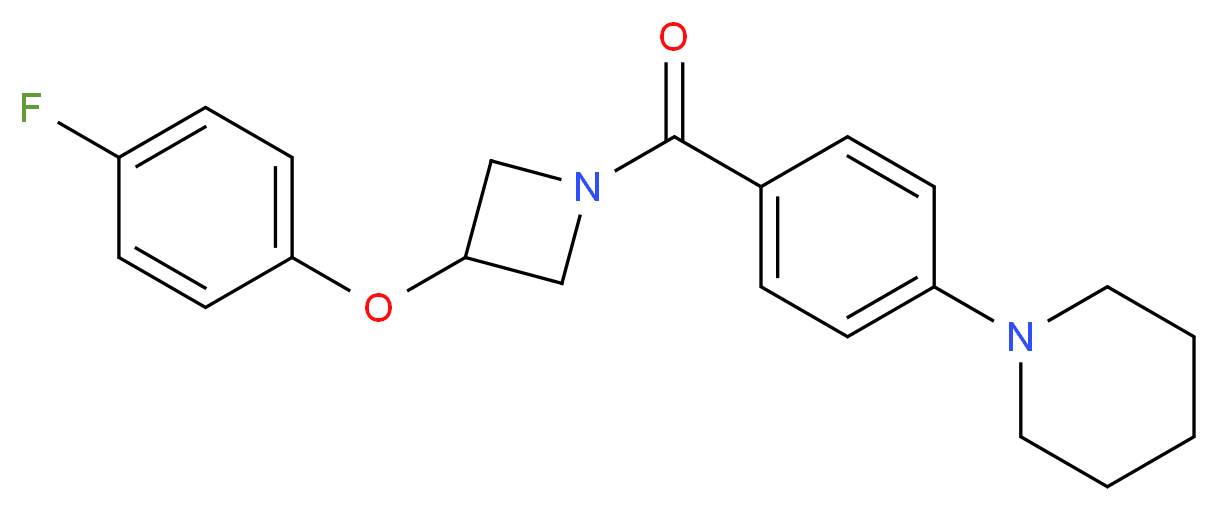 1-(4-{[3-(4-fluorophenoxy)azetidin-1-yl]carbonyl}phenyl)piperidine_Molecular_structure_CAS_)
