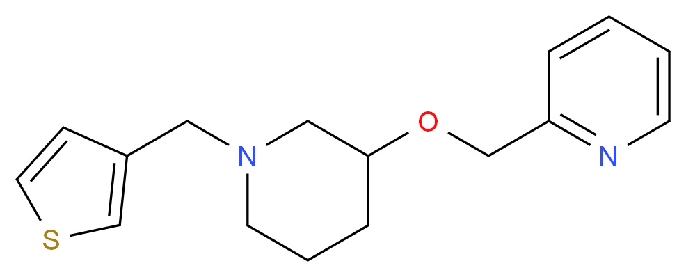 2-({[1-(3-thienylmethyl)-3-piperidinyl]oxy}methyl)pyridine_Molecular_structure_CAS_)