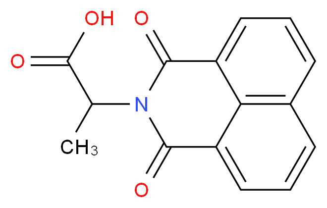 2-(1,3-Dioxo-1H,H-benzo[de]isoquinolin-2-yl)-propionic acid_Molecular_structure_CAS_)
