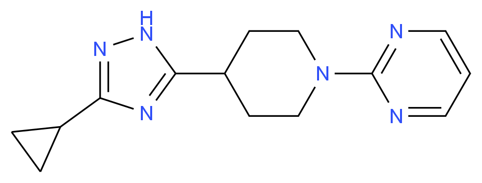 2-[4-(3-cyclopropyl-1H-1,2,4-triazol-5-yl)piperidin-1-yl]pyrimidine_Molecular_structure_CAS_)