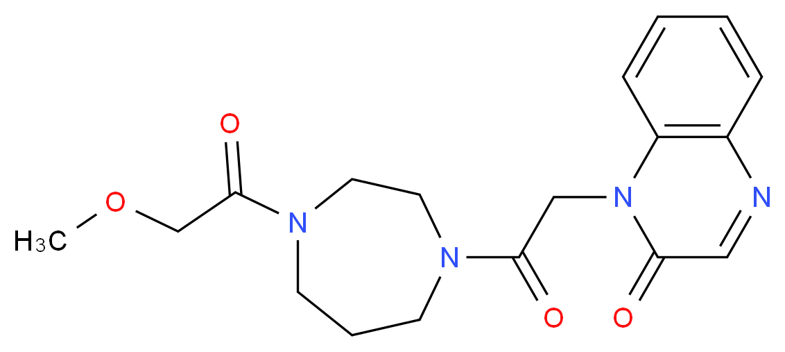 1-{2-[4-(methoxyacetyl)-1,4-diazepan-1-yl]-2-oxoethyl}quinoxalin-2(1H)-one_Molecular_structure_CAS_)