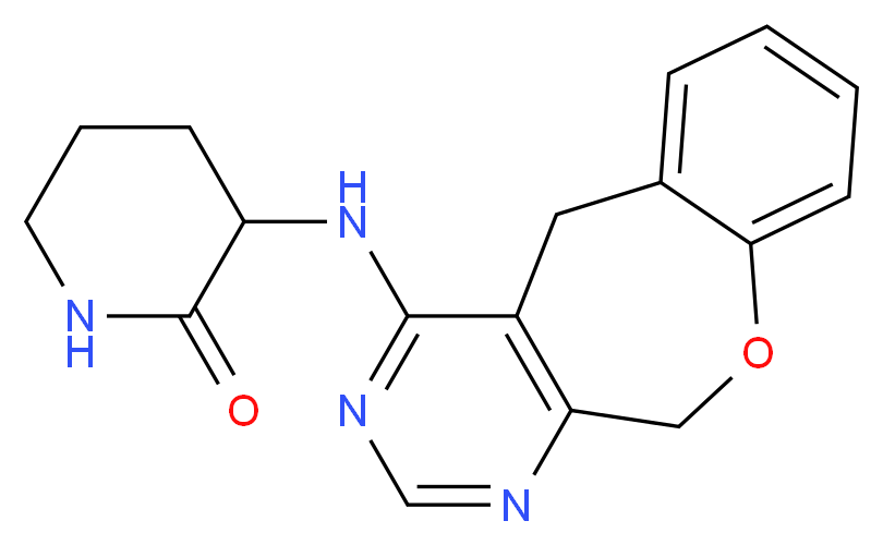 3-(5,11-dihydro[1]benzoxepino[3,4-d]pyrimidin-4-ylamino)piperidin-2-one_Molecular_structure_CAS_)