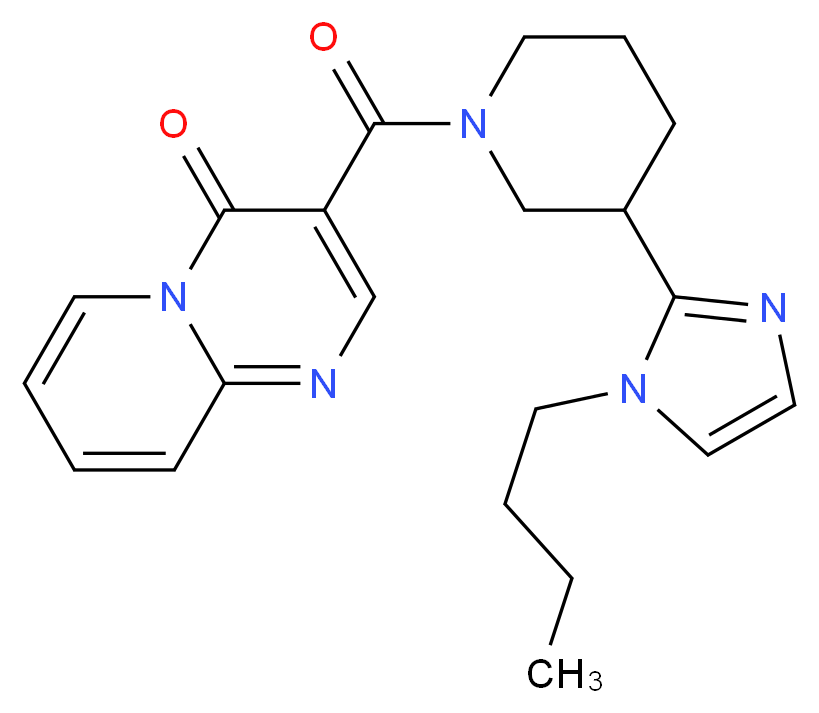 3-{[3-(1-butyl-1H-imidazol-2-yl)piperidin-1-yl]carbonyl}-4H-pyrido[1,2-a]pyrimidin-4-one_Molecular_structure_CAS_)