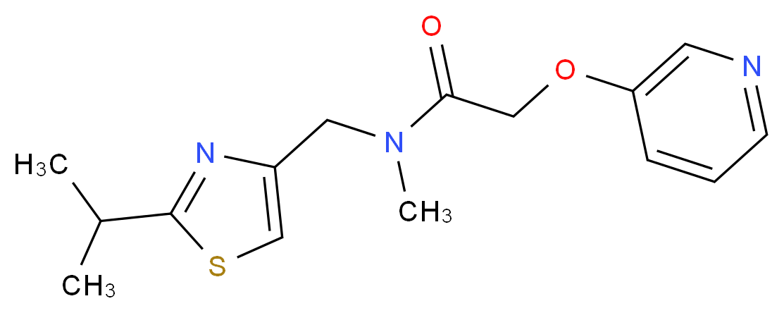 N-[(2-isopropyl-1,3-thiazol-4-yl)methyl]-N-methyl-2-(pyridin-3-yloxy)acetamide_Molecular_structure_CAS_)