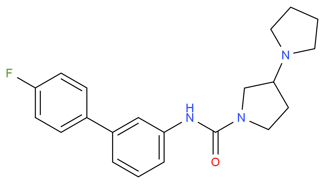 N-(4'-fluorobiphenyl-3-yl)-1,3'-bipyrrolidine-1'-carboxamide_Molecular_structure_CAS_)