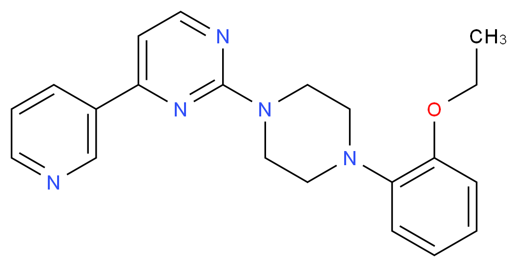 2-[4-(2-ethoxyphenyl)-1-piperazinyl]-4-(3-pyridinyl)pyrimidine_Molecular_structure_CAS_)
