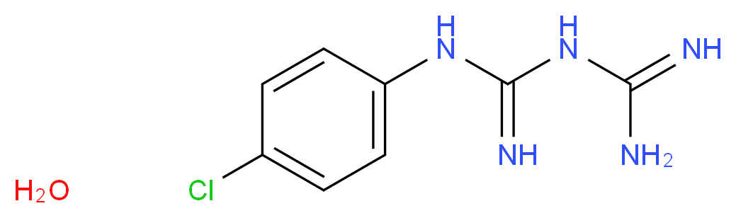 P-CHLOROPHENYL BIGUANIDE H2O_Molecular_structure_CAS_)
