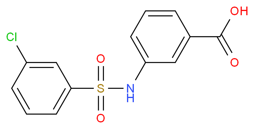 3-(3-Chlorophenylsulfonamido)benzoic acid_Molecular_structure_CAS_749884-42-2)