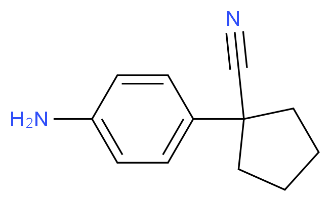 1-(4-aminophenyl)cyclopentanecarbonitrile_Molecular_structure_CAS_)