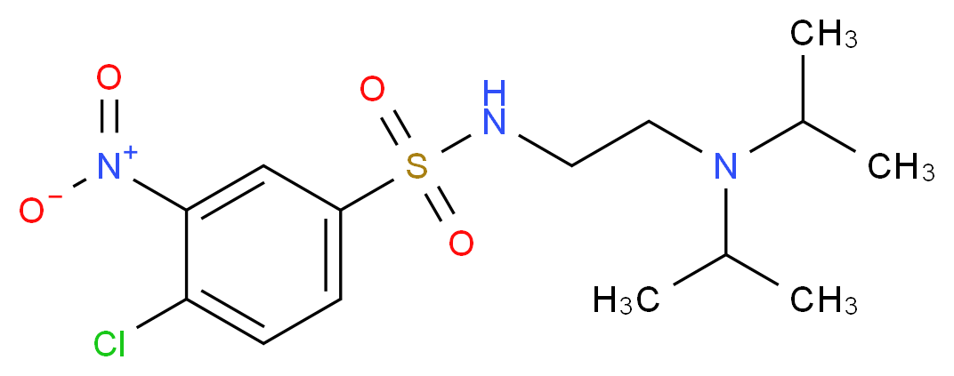 4-chloro-N-[2-(diisopropylamino)ethyl]-3-nitrobenzenesulfonamide_Molecular_structure_CAS_)