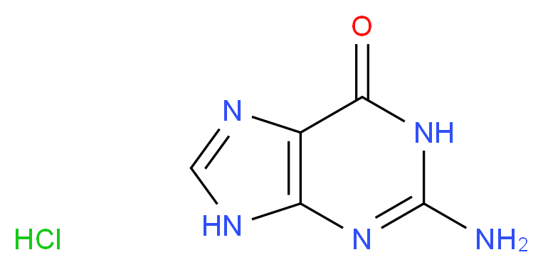 2-AMINO-6-HYDROXYPURINE HYDROCHLORIDE_Molecular_structure_CAS_635-39-2)