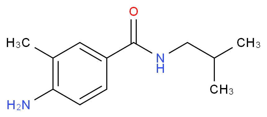 4-amino-3-methyl-N-(2-methylpropyl)benzamide_Molecular_structure_CAS_)