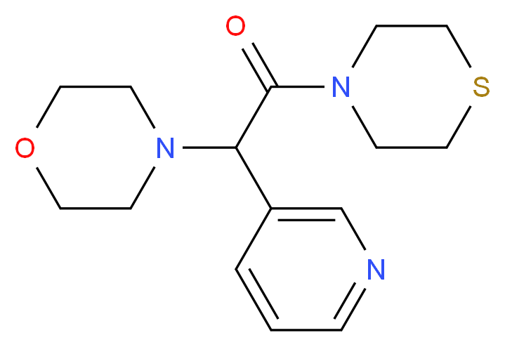 4-(2-oxo-1-pyridin-3-yl-2-thiomorpholin-4-ylethyl)morpholine_Molecular_structure_CAS_)