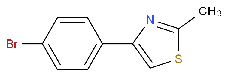 4-(4-Bromophenyl)-2-methyl-1,3-thiazole 97%_Molecular_structure_CAS_66047-74-3)