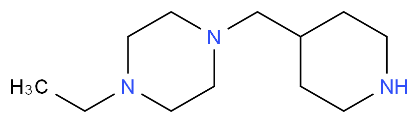 1-Ethyl-4-(piperidin-4-ylmethyl)piperazine_Molecular_structure_CAS_)