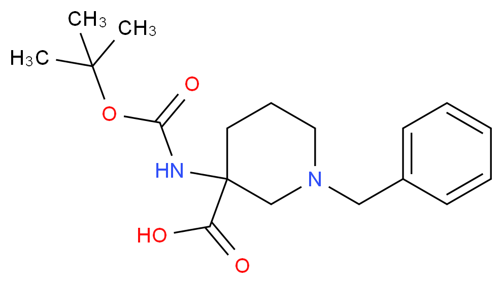 1-BENZYL-3-BOC-AMINO-PIPERIDINE-3-CARBOXYLIC ACID_Molecular_structure_CAS_436867-72-0)