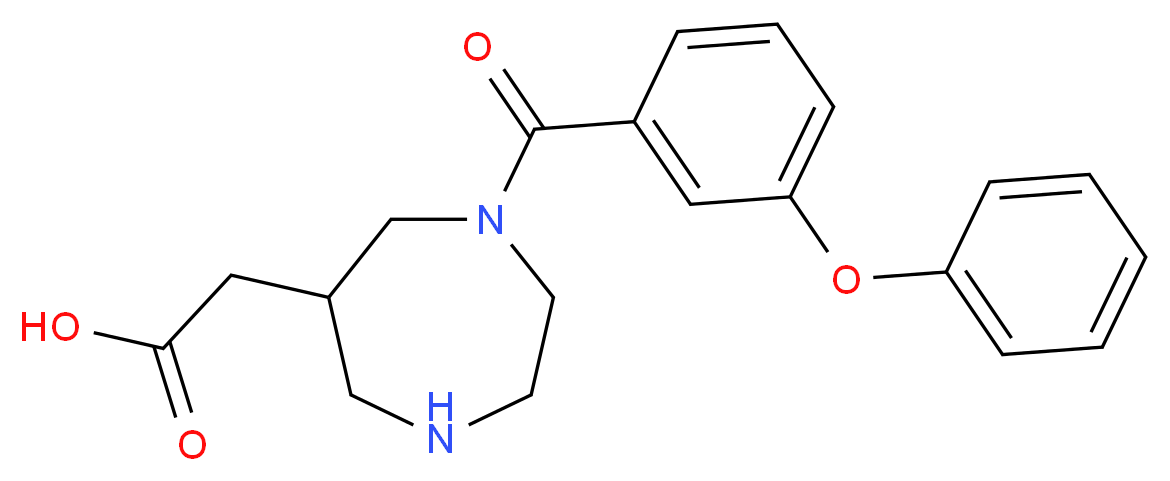 [1-(3-phenoxybenzoyl)-1,4-diazepan-6-yl]acetic acid_Molecular_structure_CAS_)