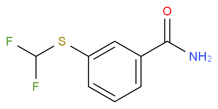 3-(Difluoromethylthio)benzamide_Molecular_structure_CAS_)