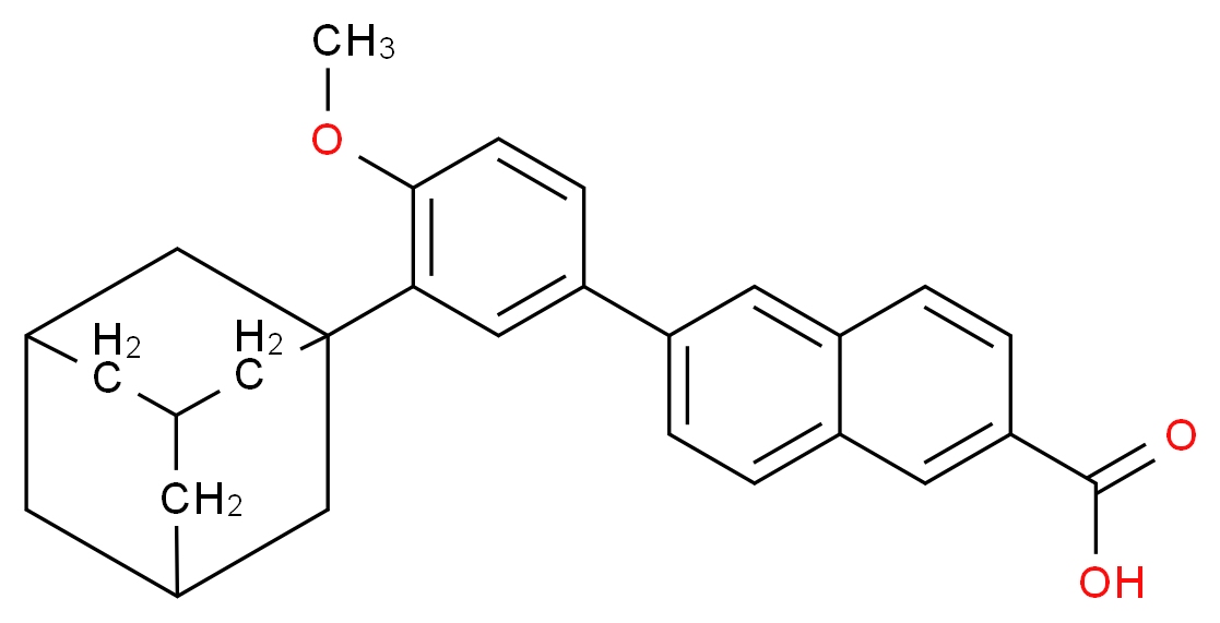 6-(3-(1-adamantyl)-4-methoxy-phenyl)Naphthalene-2-carboxylic acid_Molecular_structure_CAS_106685-40-9)