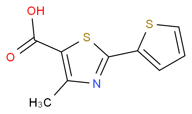 4-Methyl-2-(2-thienyl)-1,3-thiazole-5-carboxylic acid_Molecular_structure_CAS_209540-08-9)