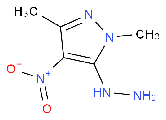 5-hydrazino-1,3-dimethyl-4-nitro-1H-pyrazole_Molecular_structure_CAS_66971-55-9)