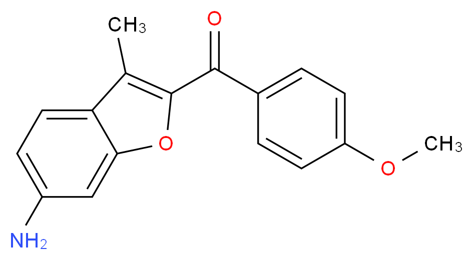 (6-amino-3-methylbenzofuran-2-yl)(4-methoxyphenyl)methanone_Molecular_structure_CAS_)
