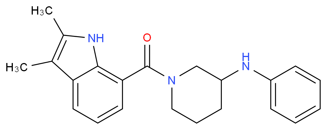 1-[(2,3-dimethyl-1H-indol-7-yl)carbonyl]-N-phenyl-3-piperidinamine_Molecular_structure_CAS_)