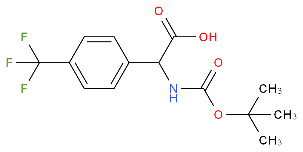 N-Boc-2-(4-trifluoromethylphenyl)-DL-glycine_Molecular_structure_CAS_847147-40-4)