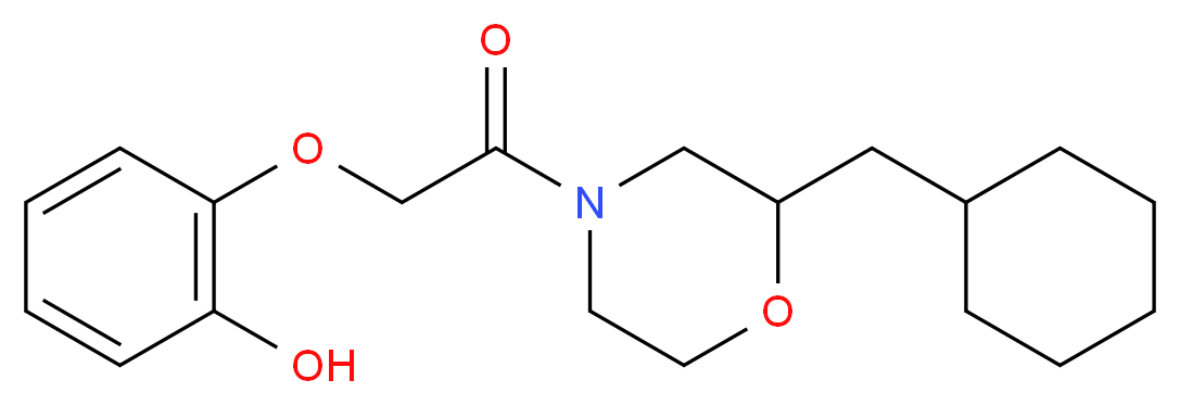 2-{2-[2-(cyclohexylmethyl)-4-morpholinyl]-2-oxoethoxy}phenol_Molecular_structure_CAS_)