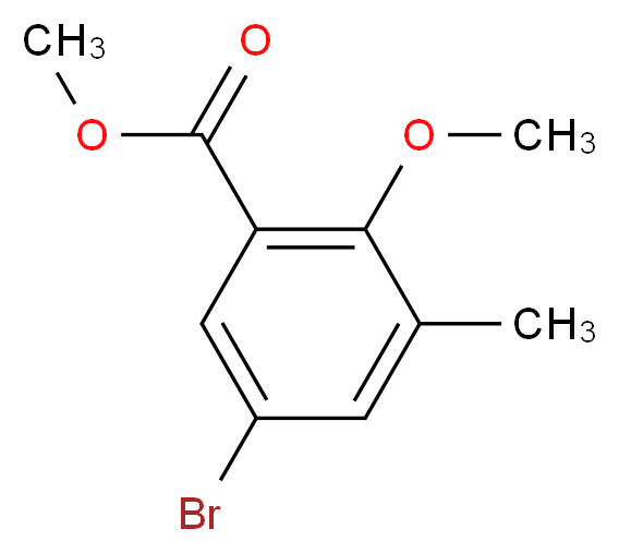 Methyl 5-bromo-2-methoxy-3-methylbenzenecarboxylate_Molecular_structure_CAS_722497-32-7)