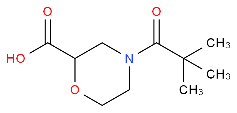 4-(2,2-dimethylpropanoyl)morpholine-2-carboxylic acid_Molecular_structure_CAS_)