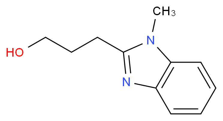 3-(1-Methyl-1H-benzoimidazol-2-yl)-propan-1-ol_Molecular_structure_CAS_)